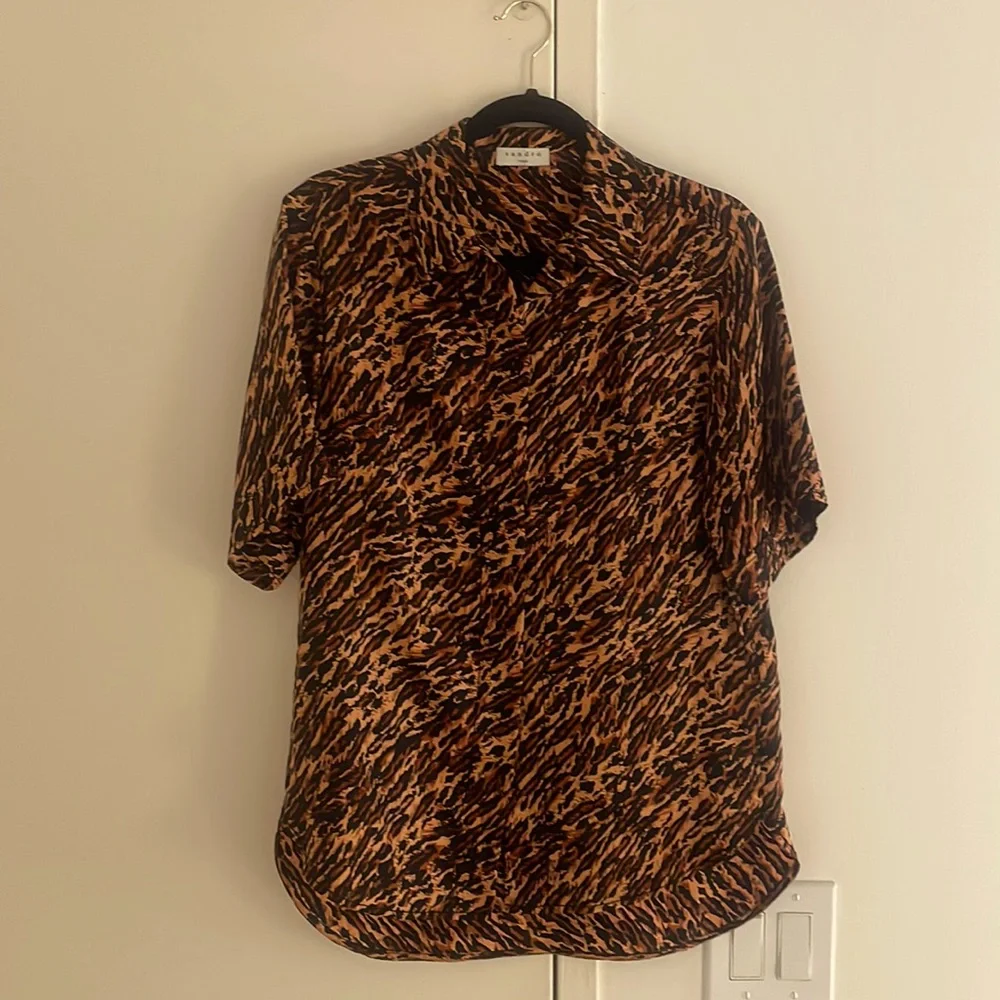 Sandro animal print shirt - Picture 1 of 7